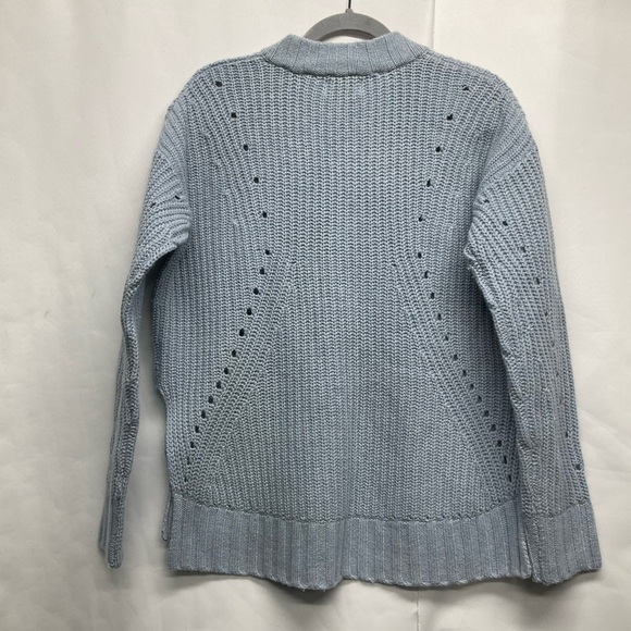 27 Miles Revolve Olive Sweater Size Small Color Mist Wool-Cashmere Coastal Chic - Picture 5 of 12